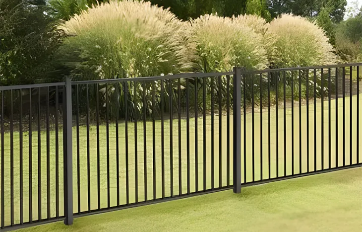 Flat Top Steel Fence 4